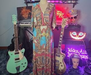 Paisley Maxi Dress in Multicolor